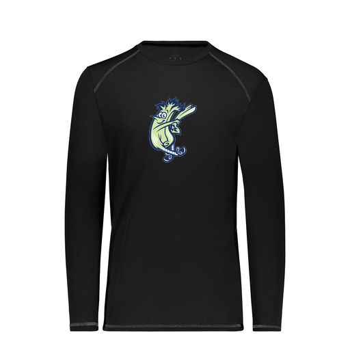 [6845.080.S-LOGO1] Men's SoftTouch Long Sleeve (Adult S, Black, Logo 1)