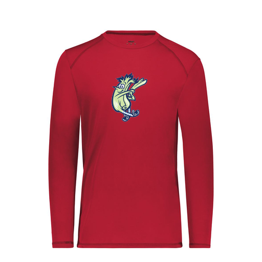 [6845.083.S-LOGO1] Men's SoftTouch Long Sleeve (Adult S, Red, Logo 1)