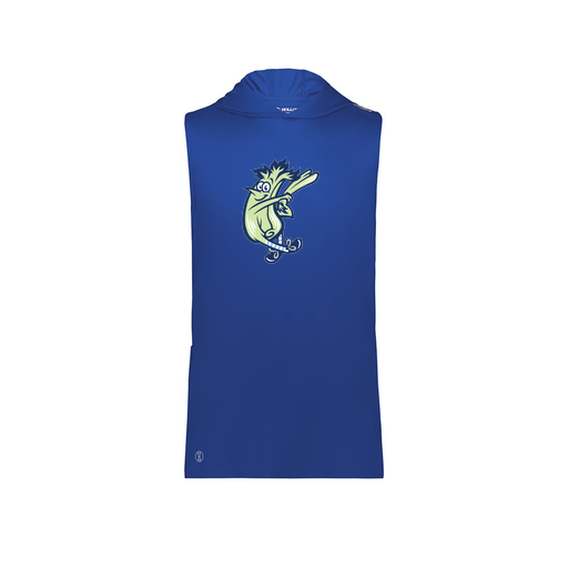 [222590.060.XS-LOGO1] Men's CoolDry Sleeveless Hoodie (Adult XS, Royal, Logo 1)