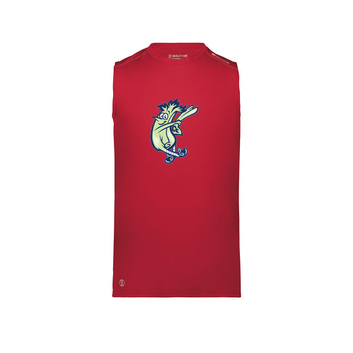 [222593.083.S-LOGO1] Men's CoolDry TankTop (Adult S, Red, Logo 1)