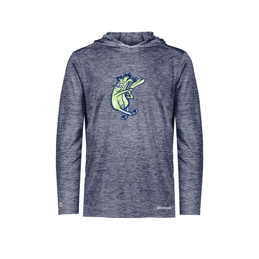 [FOLHCGNV-AS-LOGO1] Decker Men's Charge Hoodie (Adult S, Navy, Logo 1)