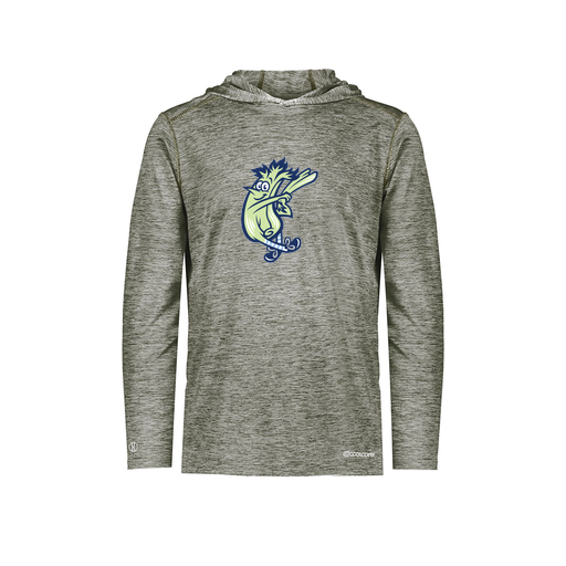 [FOLHCGGY-AS-LOGO1] Decker Men's Charge Hoodie (Adult S, Gray, Logo 1)