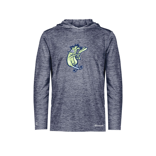 [FOLHCGNV-YS-LOGO1] Decker Youth Charge Hoodie (Youth S, Navy, Logo 1)